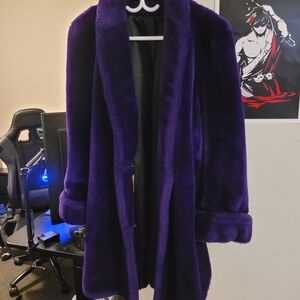 Plush Purple Coat